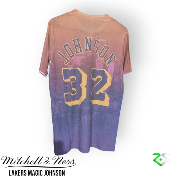 Mitchell & Ness Hardwood Classics Magic Johnson T-shirt Med NWT - Picture 4 of 7
